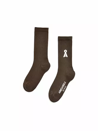 ARMEDANGELS | Socken SAAMUS BOLD dark cranberry | braun